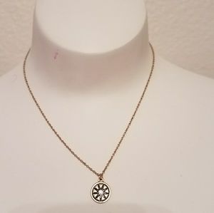 Necklace with star and diamond in middle